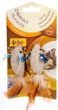 Dingo Zabawka Dla Kota Myszki Organic 2 Sztuki - obrazek 3