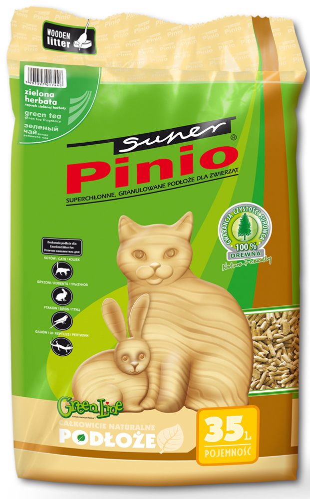 CERTECH-SUPER BENEK Super Pinio Pellet Zielona Herbata 35l - obrazek 3