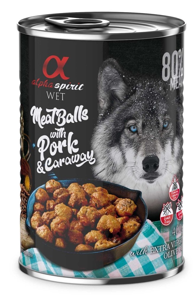 Alpha Spirit Mięsne Klopsiki Wołowina Z Kminkiem 400g - obrazek 3