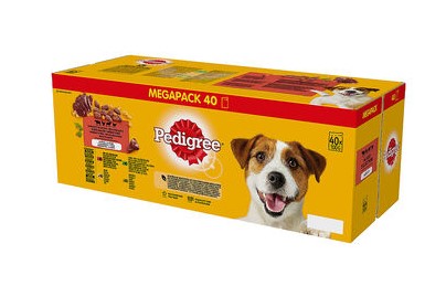 Pedigree Mokra Karma Dla Dorosłych Psów W Galaretce Mix Smaków (Z Wołowiną, Z Kurczakiem, Z Jagnięciną, Z Drobiem) 40x100g - obrazek 3