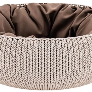 Curver Knit Łóżko Dla Zwierząt Beżowe