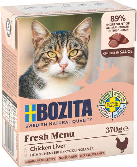 BOZITA Cat Wątróbka Drobiowa W Galaretce 370g - obrazek 3