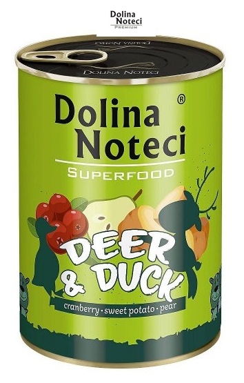 Dolina Noteci Superfood Jeleń I Kaczka 400g - obrazek 3