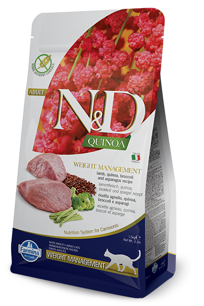 Farmina N&D Quinoa Feline Weight Management Lamb 1,5kg - obrazek 3