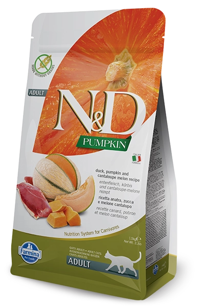 Farmina N&D Pumpkin Feline Adult Duck Pumpkin&Cantaloupe Melon Recipe 1,5kg