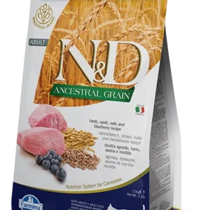 Farmina N&D Ancestral Grain Frline Adult Lamb&Blueberry 5kg