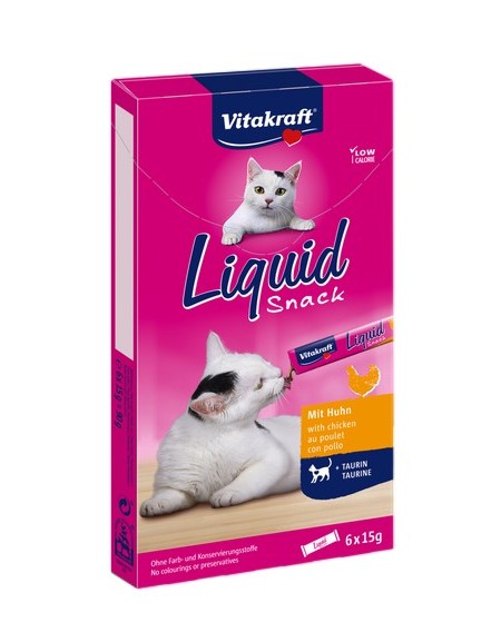 Vitakraft Cat Liquid-Snack Z Kurczakiem 6x15g - obrazek 3