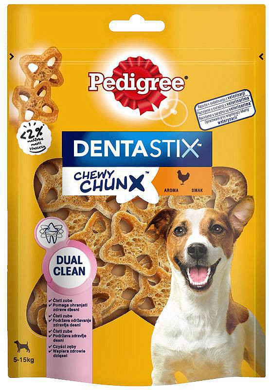 Pedigree Dentastix Chewy ChunX Dentystyczne Przysmaki Dla Dorosłego Psa Ras Pomiędzy 5kg-15kg Kurczak 68g - obrazek 3
