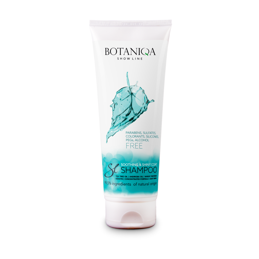 BOTANIQA Soothing & Shiny Coat Shampoo Szampon Nabłyszczający 250ml - obrazek 3