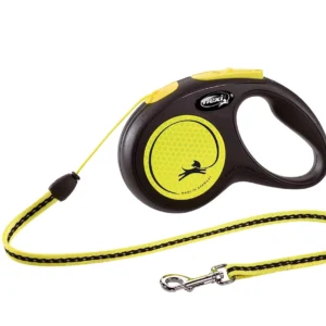 Flexi Smycz Classic M Linka 5m Do 20kg Żółty Neon