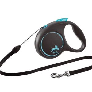 Flexi Smycz Black Design M Linka 5m Do 20kg Niebieska