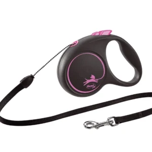 Flexi Smycz Black Design S Linka 5m Do 15kg Różowa