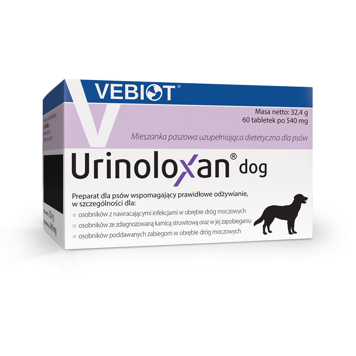 Nutrifarm Sp. Z O.o. Vebiot Urinoloxan Dog 60 Tabletek - obrazek 3