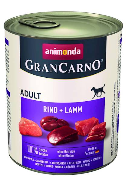 Animonda Grancarno Adult Dog Wołowina + Jagnięcina 800g - obrazek 3