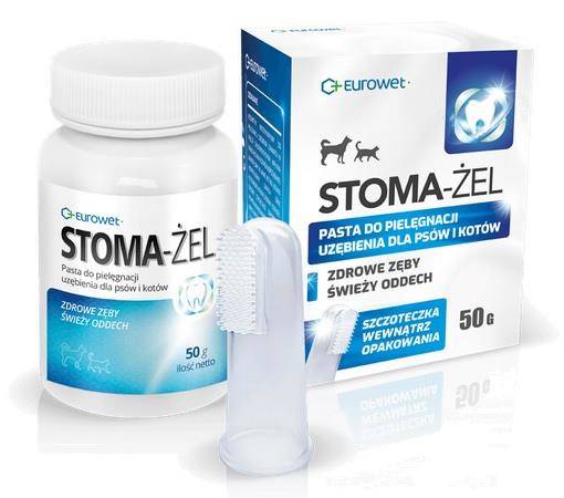 Eurowet Stoma Żel + Szczoteczka Do Zębów 50g - obrazek 3