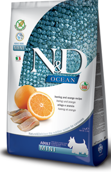 Farmina N&D Ocean Canine Herring & Orange Adult Mini 7kg - obrazek 3