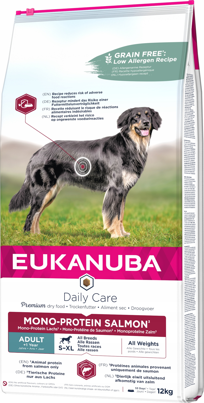 Eukanuba Daily Care Adult Mono-Protein Salmon 12kg - obrazek 3
