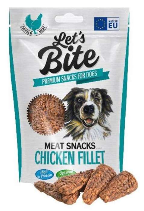 Brit Let’s Bite Meat Snacks Chicken Fillet 80g - obrazek 3
